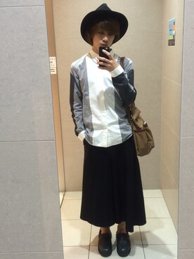 「アイテム（ドレスシューズ、グリーン系）」を使った、KOUHEIさん（メンズ・167cm）の秋コーディネート