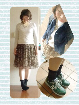 「PAR ICI」｜「アイテム（デニムジャケット）」を使った、ｙｕｋｋｉｎ＊さん（レディース・166cm）の春コーディネート