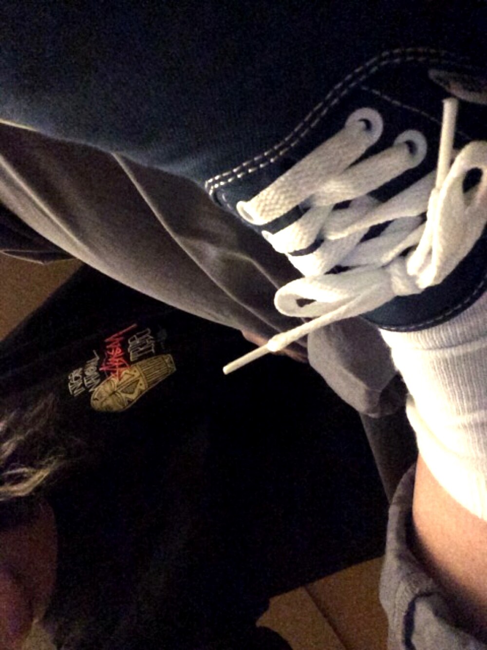 「stussy、スケータースタイル、スケーター、ストリート」｜「STUSSYのIst Mask Tee（Tシャツ/カットソー、ブラック系）」を使った、MC SWEさん（レディース・160cm）の春コーディネートの1枚目の写真