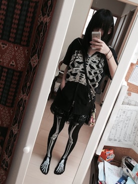 「GLADNEWS（グラッドニュース）のアイテム（その他アウター）」を使った、N????さん（レディース・158cm）の春コーディネート