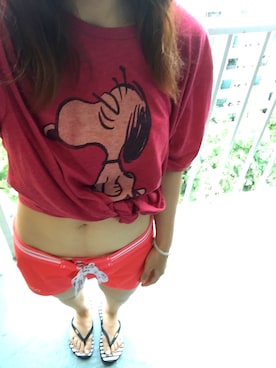 「88TEES（エイティーエイティーズ）のアイテム（Tシャツ/カットソー）」を使った、KOMAIさん（レディース・155cm）の春コーディネート