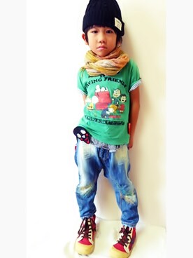 らんらんさん（キッズ・110cm）の秋コーディネート