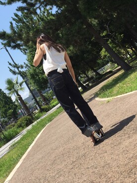 「unglid（アングリッド）のアイテム」を使った、YUKIさん（レディース・155cm）の夏コーディネート