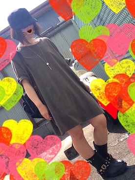 「夏秋ミックス」｜「アイテム（レインシューズ）」を使った、eryさん（レディース・152cm）の夏コーディネート