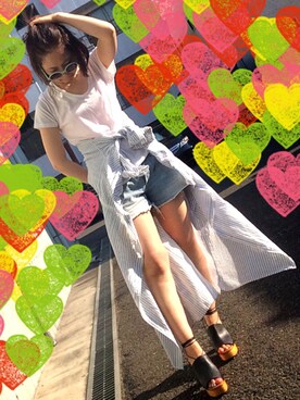 「DRWCYS（ドロシーズ）のアイテム（その他アウター）」を使った、eryさん（レディース・152cm）の夏コーディネート