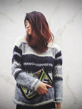 「ZARA（ザラ）のアイテム（ニット/セーター、その他）」を使った、Bebe 。さん（レディース）の秋コーディネート