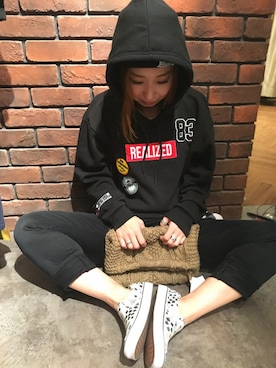「SpRay（スプレイ）のアイテム（アクセサリー）」を使った、SpRay 大和郡山さん（レディース・152cm）の秋コーディネート