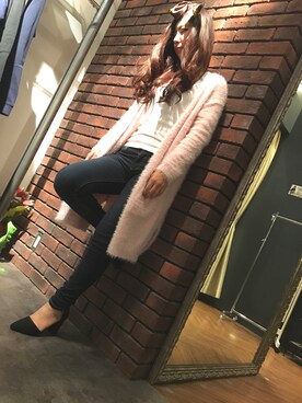 「SpRay（スプレイ）のアイテム（パンツ）」を使った、SpRay 大和郡山さん（レディース・154cm）の秋コーディネート