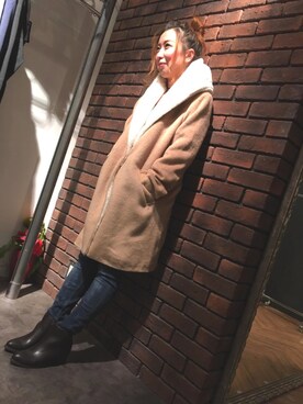 「SpRay（スプレイ）のアイテム（その他アウター）」を使った、SpRay 大和郡山さん（レディース・152cm）の秋コーディネート
