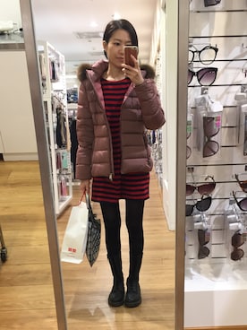 「Add---（アッド）のアイテム」を使った、Kellie Chiuさん（レディース・158cm）の冬コーディネート