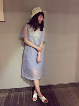 「NOのアイテム（アクセサリー）」を使った、sicaさん（レディース・160cm）の夏コーディネート