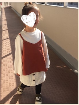 yumeさん（キッズ・100cm）の秋コーディネート