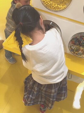 「Lee（リー）のアイテム（スウェット）」を使った、yumeさん（キッズ・100cm）の冬コーディネート