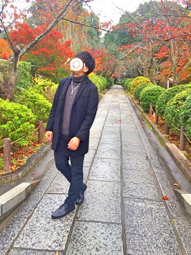 「Levi's（リーバイス）のアイテム（チェスターコート）」を使った、なろさん（メンズ・178cm）の秋コーディネート