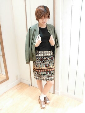 「cepo.」｜「アイテム（ブルゾン）」を使った、e.r.g*_ibarakiさん（レディース・167cm）の夏コーディネート