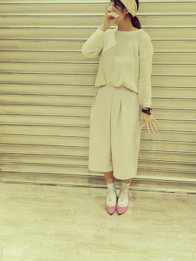 「アイテム（アナログ腕時計）」を使った、がをさん（レディース・161cm）の冬コーディネート