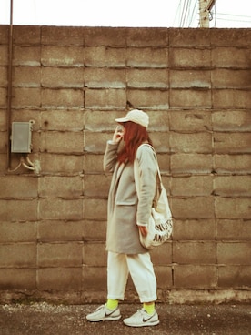 「アイテム（チェスターコート）」を使った、がをさん（レディース・161cm・30代）の冬コーディネート