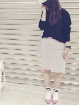 「アイテム（スカート）」を使った、がをさん（レディース・161cm・30代）の春コーディネート