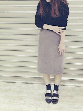 「アイテム（スカート）」を使った、がをさん（レディース・161cm・30代）の春コーディネート
