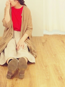 「アイテム（カバーオール）」を使った、がをさん（レディース・161cm・30代）の春コーディネート