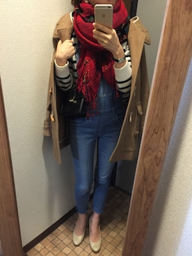 「carlife（カーライフ）のアイテム」を使った、midoさん（レディース・154cm）の冬コーディネート