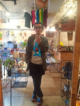 「PHATEE（ファッティー）のアイテム」を使った、YUUCHIDAさん（メンズ・173cm）の夏コーディネート