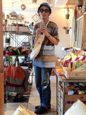 「アイテム（ショルダーバッグ）」を使った、YUUCHIDAさん（メンズ・173cm・30代）の夏コーディネート