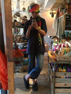 「アイテム（ポロシャツ）」を使った、YUUCHIDAさん（メンズ・173cm）の夏コーディネート