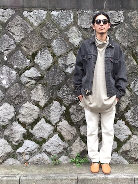 「アイテム（デニムジャケット）」を使った、YUUCHIDAさん（メンズ・173cm・30代）の秋コーディネート