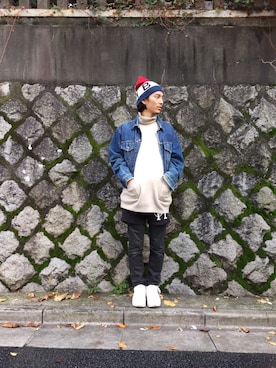 「fridgesetagaya」｜「アイテム（デニムジャケット）」を使った、YUUCHIDAさん（メンズ・173cm）の秋コーディネート
