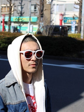 「fridgesetagaya」｜「アイテム（Tシャツ/カットソー）」を使った、YUUCHIDAさん（メンズ・173cm）の冬コーディネート