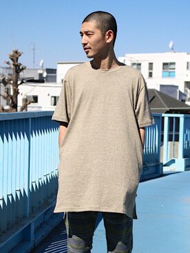 「fridgesetagaya」｜「アイテム（Tシャツ/カットソー）」を使った、YUUCHIDAさん（メンズ・173cm）の春コーディネート
