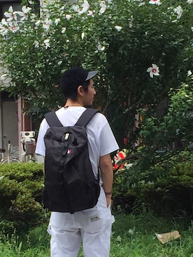 「アイテム（バックパック/リュック）」を使った、YUUCHIDAさん（メンズ・173cm・30代）の夏コーディネート