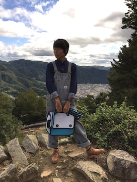 「DHOLIC（ディーホリック）のアイテム（シューズ）」を使った、Yujuさん（メンズ・171cm）の秋コーディネート