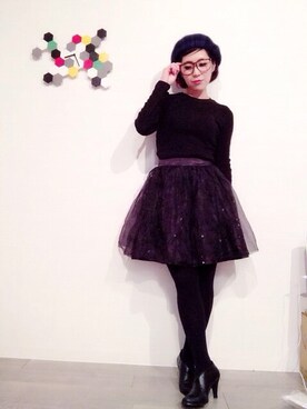 「NANO universe（ナノユニバース）のアイテム（ブーティ）」を使った、あやなみさん（レディース・156cm）の冬コーディネート