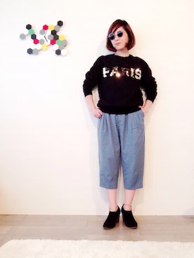 「スエット」｜あやなみさん（レディース・156cm）の春コーディネート