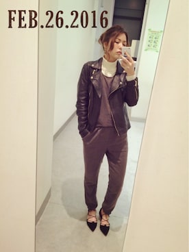 MAHOMiさん（レディース・160cm）の冬コーディネート