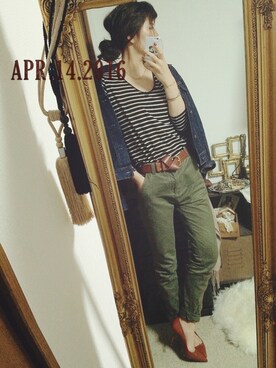 MAHOMiさん（レディース・160cm）の春コーディネート