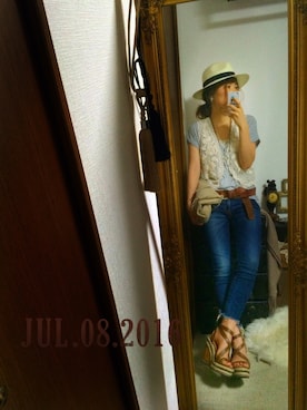 MAHOMiさん（レディース・160cm）の夏コーディネート