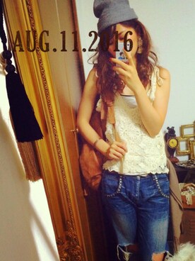 MAHOMiさん（レディース・160cm）の夏コーディネート