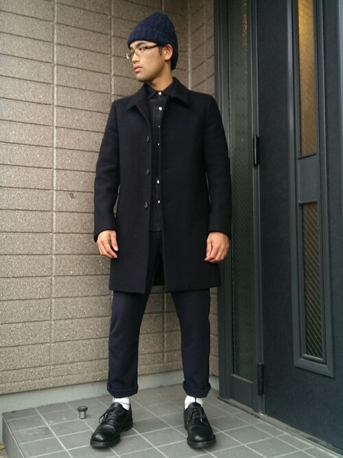 yasu Ando｜KUROのステンカラーコートを使ったコーディネート - WEAR
