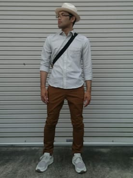 「Article Number（アーティクル ナンバー）のアイテム（スニーカー）」を使った、yasu Andoさん（メンズ・170cm）の春コーディネート