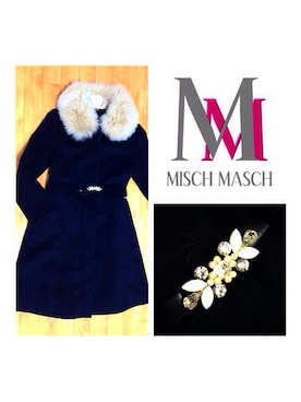 「MISCH MASCH（ミッシュマッシュ）のアイテム（その他アウター）」を使った、にゃらさんさん（レディース・157cm）の冬コーディネート