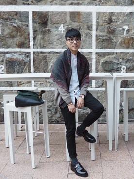 「Daniel Wellington」｜Martin Loさん（メンズ・168cm）の冬コーディネート