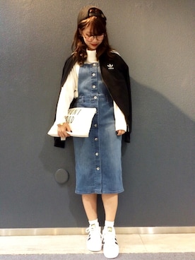 「原宿」｜「アイテム（サロペット/オーバーオール）」を使った、yuka LOWRYS FARM吉祥寺さん（レディース・153cm）の秋コーディネート