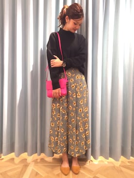「原宿」｜「アイテム（パンプス）」を使った、yuka LOWRYS FARM吉祥寺さん（レディース・153cm）の秋コーディネート