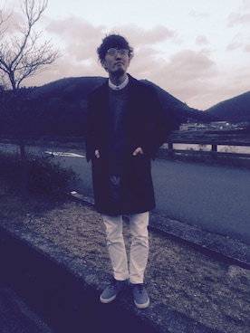 「初雪」｜きのぴさん（メンズ・171cm）の冬コーディネート