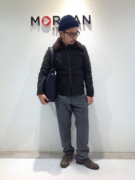 「モルガンオム」｜TETSUさん（メンズ・162cm）の冬コーディネート