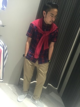 「かたかけ」｜TETSUさん（メンズ・162cm）の春コーディネート