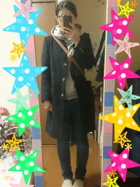 「チェスター」｜「アイテム（スニーカー）」を使った、Rin :)さん（レディース・165cm）の冬コーディネート